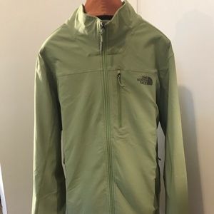 Green North Face Soft Shell